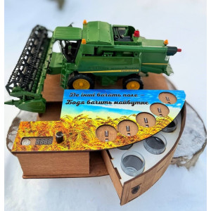 Наливатор алкоголю "Комбайн John Deere" на 5 чарок (диспенсер алкоголю, алконаватор). Photo 2